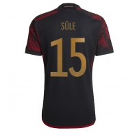 Koszulka piłkarska Niemcy Niklas Sule #15 Strój wyjazdowy MŚ 2022 tanio Krótki Rękaw
